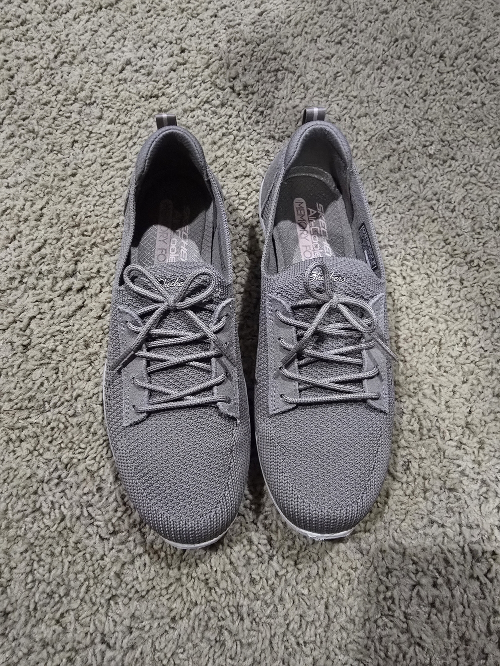 Skechers Newbury ST Casually Dark Taupe Air Cooled Memory Foam - Picture 1 of 9